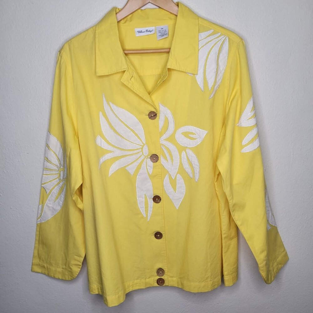 Willow Ridge Yellow Embroidered Western Jacket Size 2X